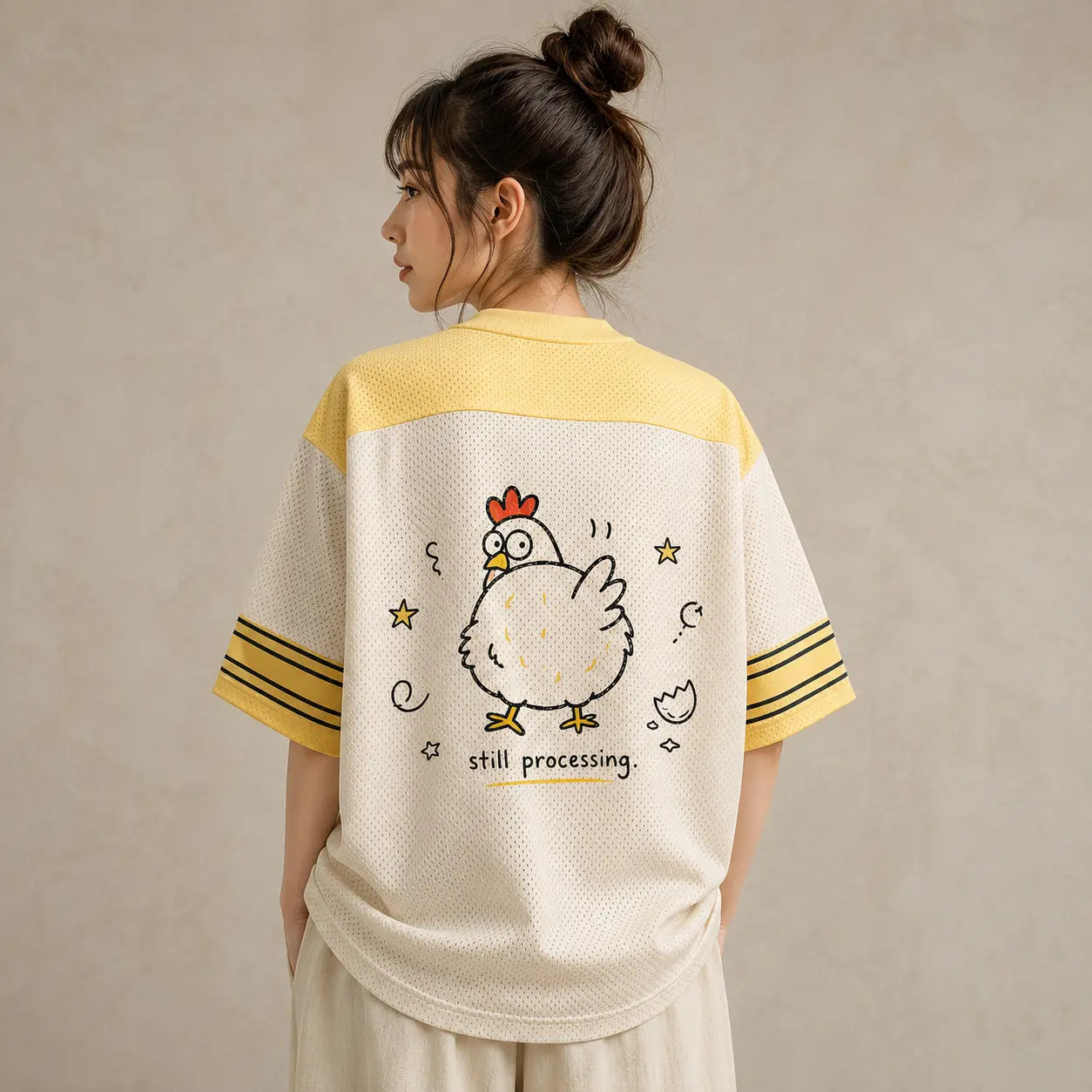 Panic & Peck Chicken Mesh Football Jersey Chaosbornwear