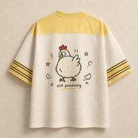 Panic & Peck Chicken Mesh Football Jersey Chaosbornwear