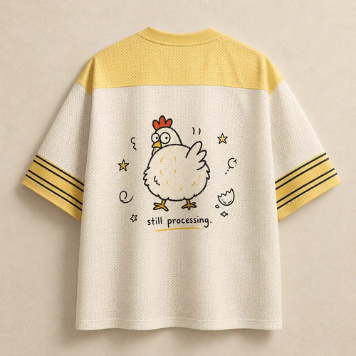 Panic & Peck Chicken Mesh Football Jersey Chaosbornwear