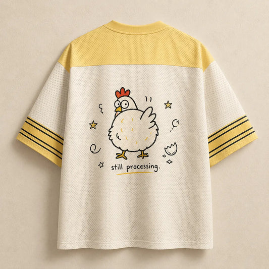 Panic & Peck Chicken Mesh Football Jersey Chaosbornwear