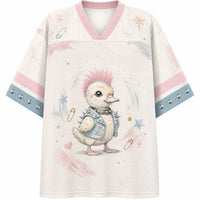 Punk Duck Jersey Shirt Pastel Pink Studded Vest Chaosbornwear