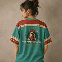 Rooster Jersey Shirt Barnyard Menace Too Peckish To Care Chaosbornwear