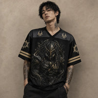 Sci Fi Jersey Shirt Black Armoured Hunter Premium Edition Chaosbornwear