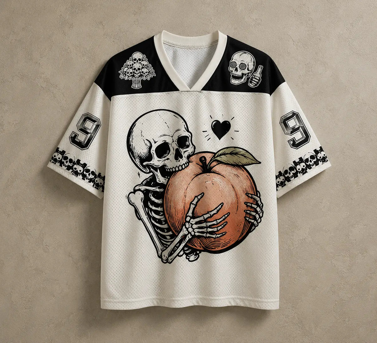 Skeleton Jersey Shirt I'll Be Damned If I Die Sober Chaosbornwear