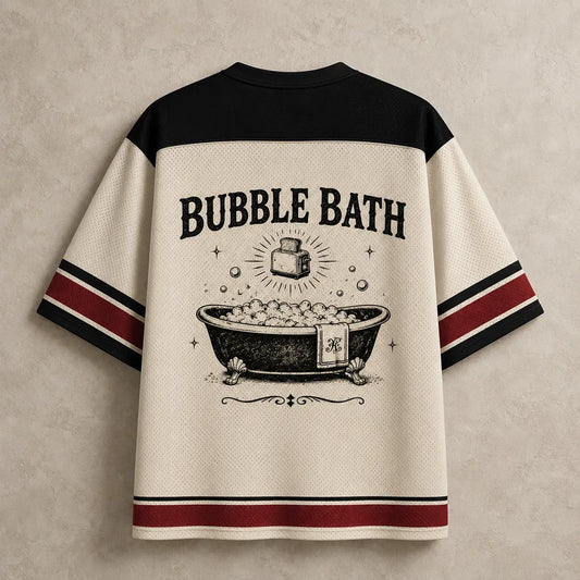 Skeleton Jersey Shirt Live Laugh Bubble Bath Graphic Chaosbornwear