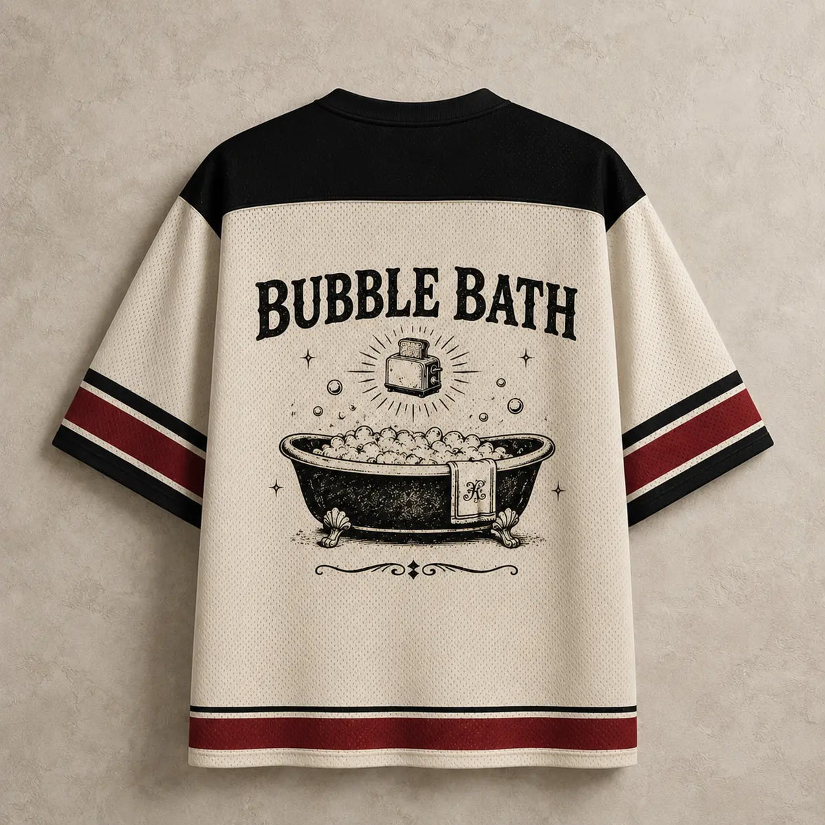 Skeleton Jersey Shirt Live Laugh Bubble Bath Graphic Chaosbornwear