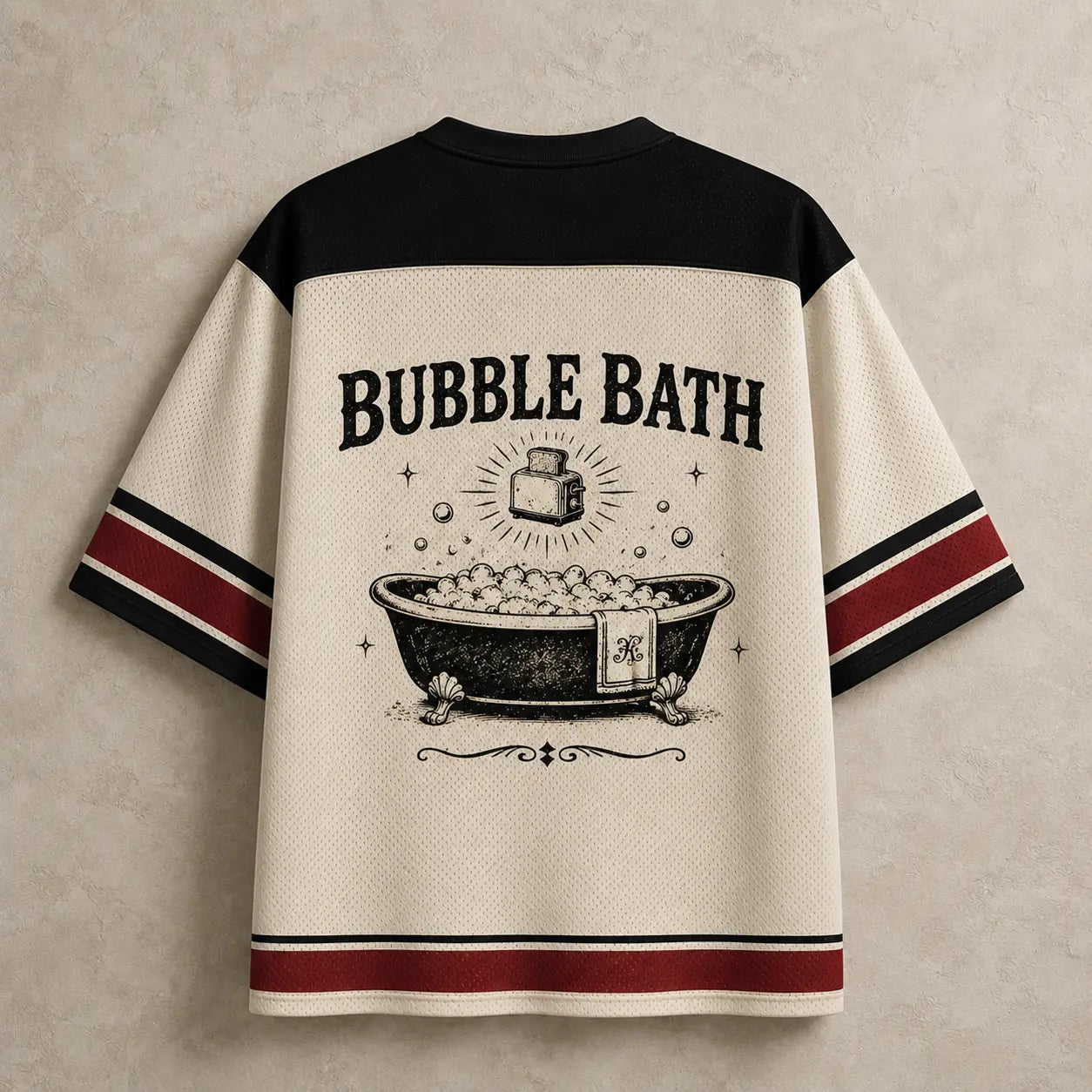 Skeleton Jersey Shirt Live Laugh Bubble Bath Graphic Chaosbornwear