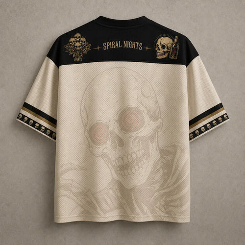 Skeleton Jersey Shirt Spiral Nights Dead Calm Bad Decisions Chaosbornwear