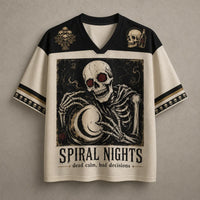 Skeleton Jersey Shirt Spiral Nights Dead Calm Bad Decisions Chaosbornwear