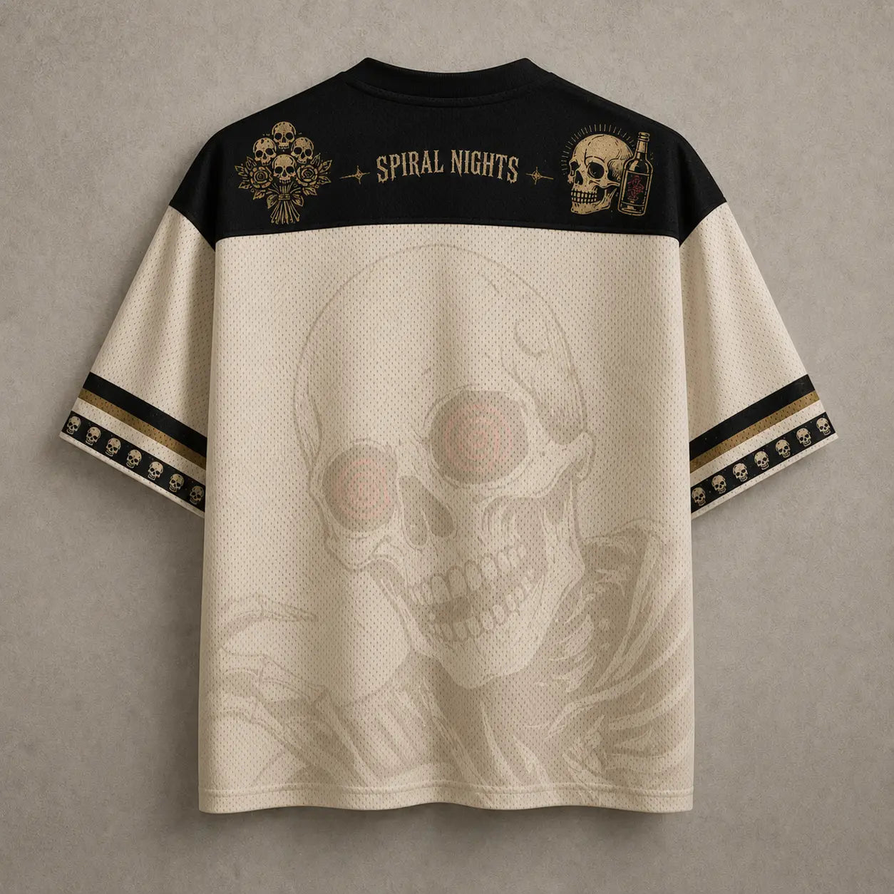 Skeleton Jersey Shirt Spiral Nights Dead Calm Bad Decisions Chaosbornwear