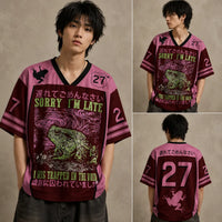 Sorry I'm Late Frog Kanji Jersey Shirt Trapped In The Void 27 Chaosbornwear