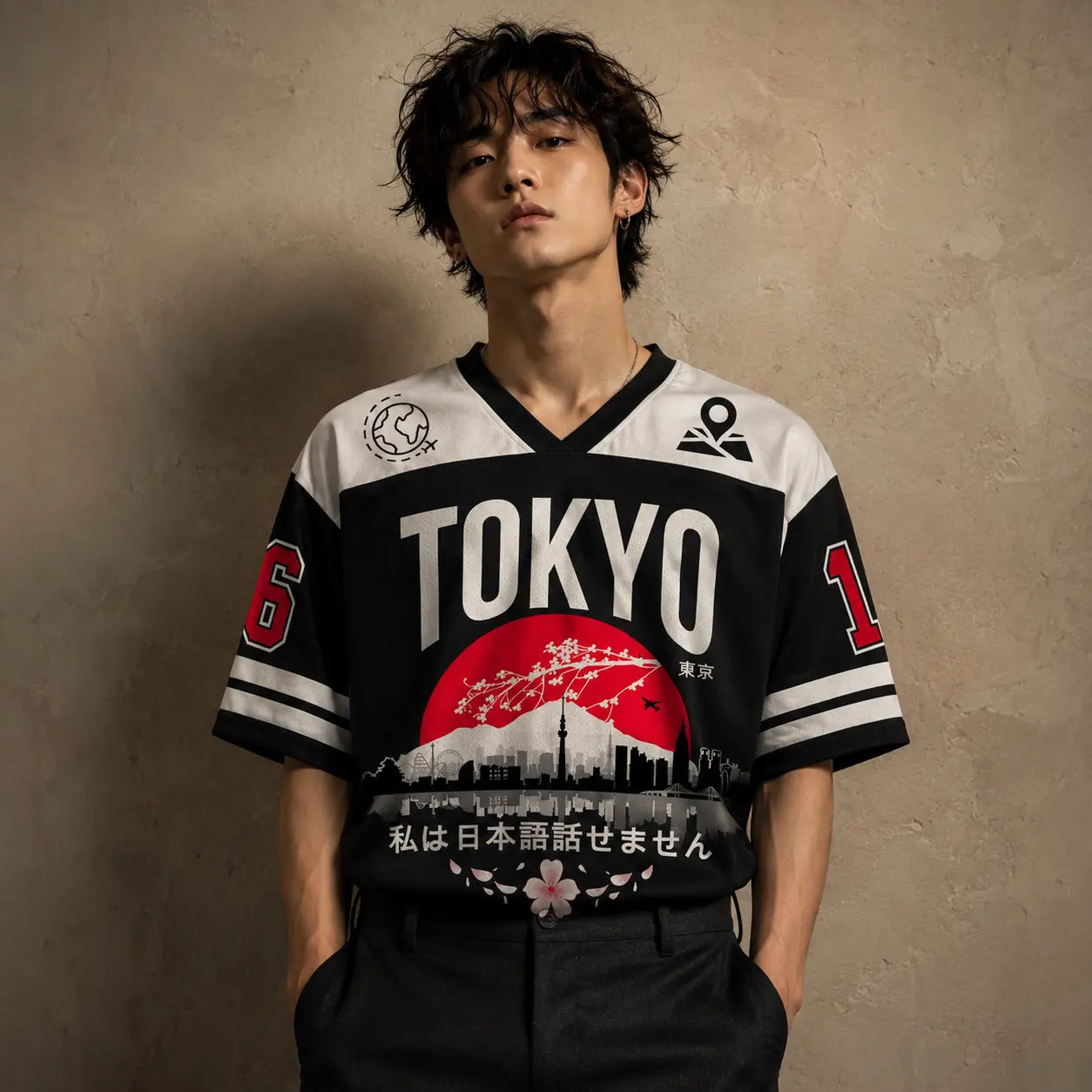 Tokyo Football Shirt Mens Sakura Soccer Jersey Chaosbornwear