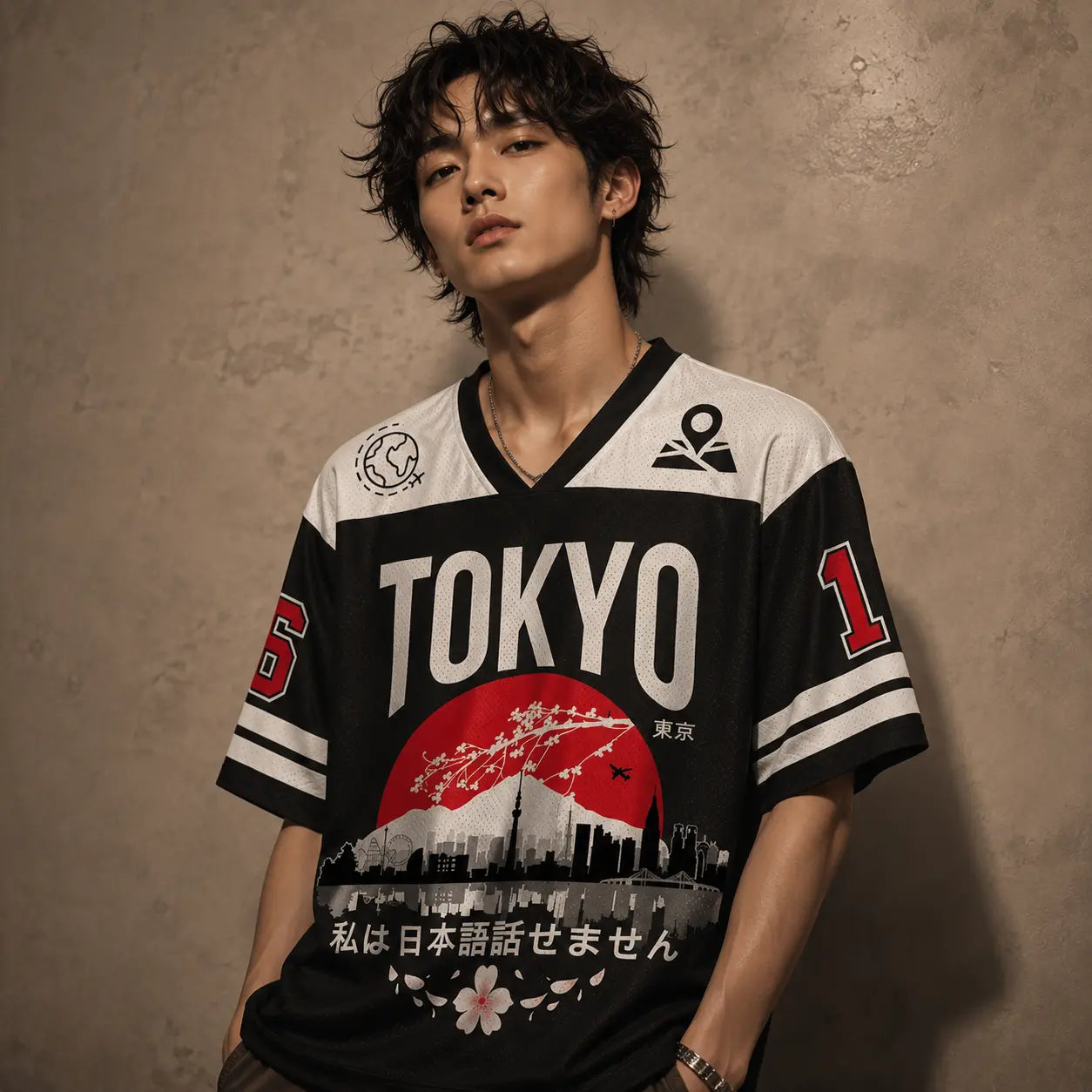 Tokyo Football Shirt Mens Sakura Soccer Jersey Chaosbornwear