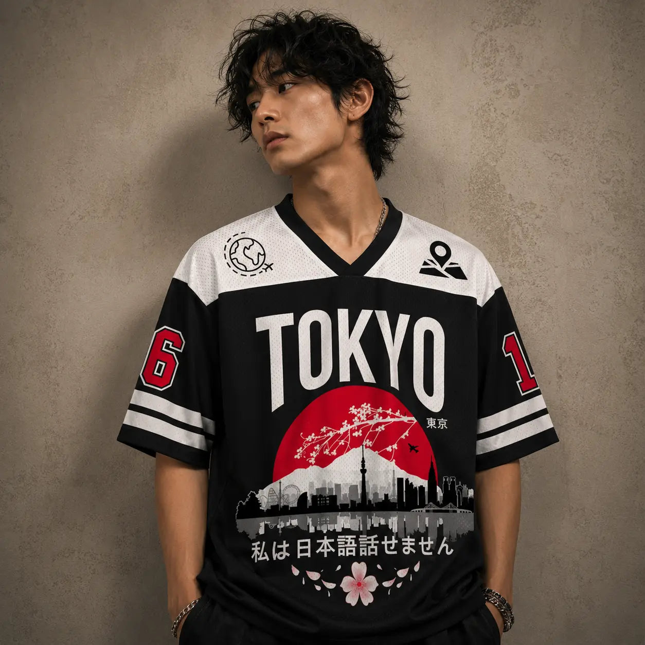 Tokyo Football Shirt Mens Sakura Soccer Jersey Chaosbornwear