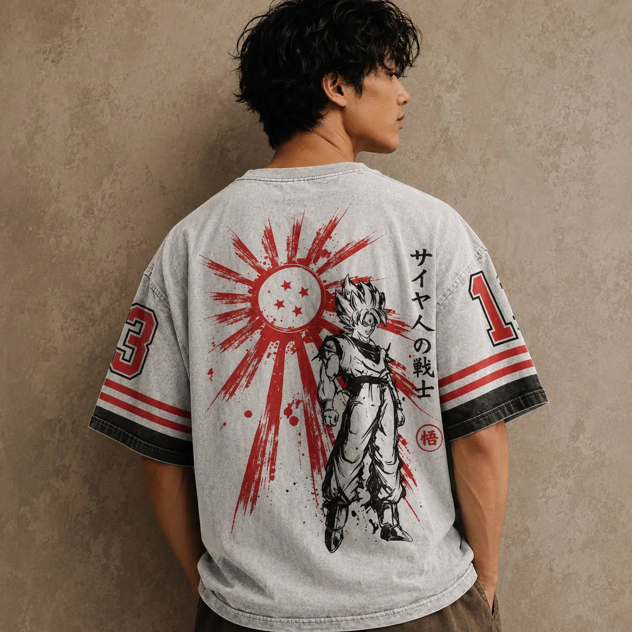 Vintage Japanese Anime T Shirt Red Dragon Graphic Tee Chaosbornwear