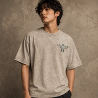 Vintage Japanese Graphic T Shirt Red Sun Back Print Chaosbornwear