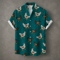 Vintage Retro Shirt Men’s Design Button Shirt Chaosbornwear