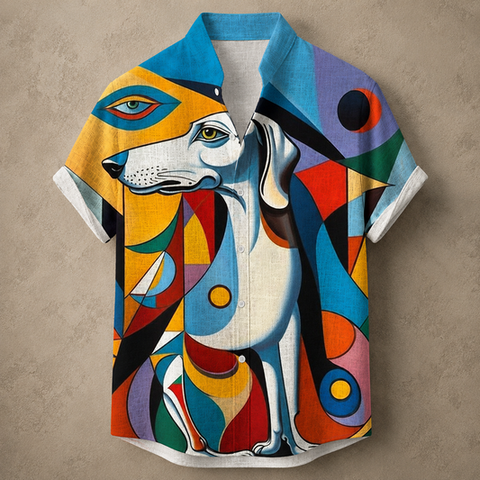 Vintage Retro Shirt Men’s Design Button Shirt Chaosbornwear