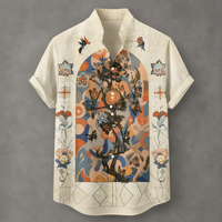 Vintage Retro Shirt Men’s Design Button Shirt Chaosbornwear