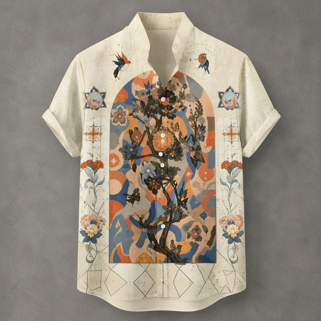 Vintage Retro Shirt Men’s Design Button Shirt Chaosbornwear