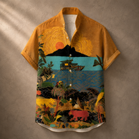 Vintage Retro Shirt Men’s Design Button Shirt Chaosbornwear