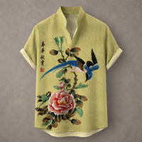 Vintage Retro Shirt Men’s Design Button Shirt Chaosbornwear
