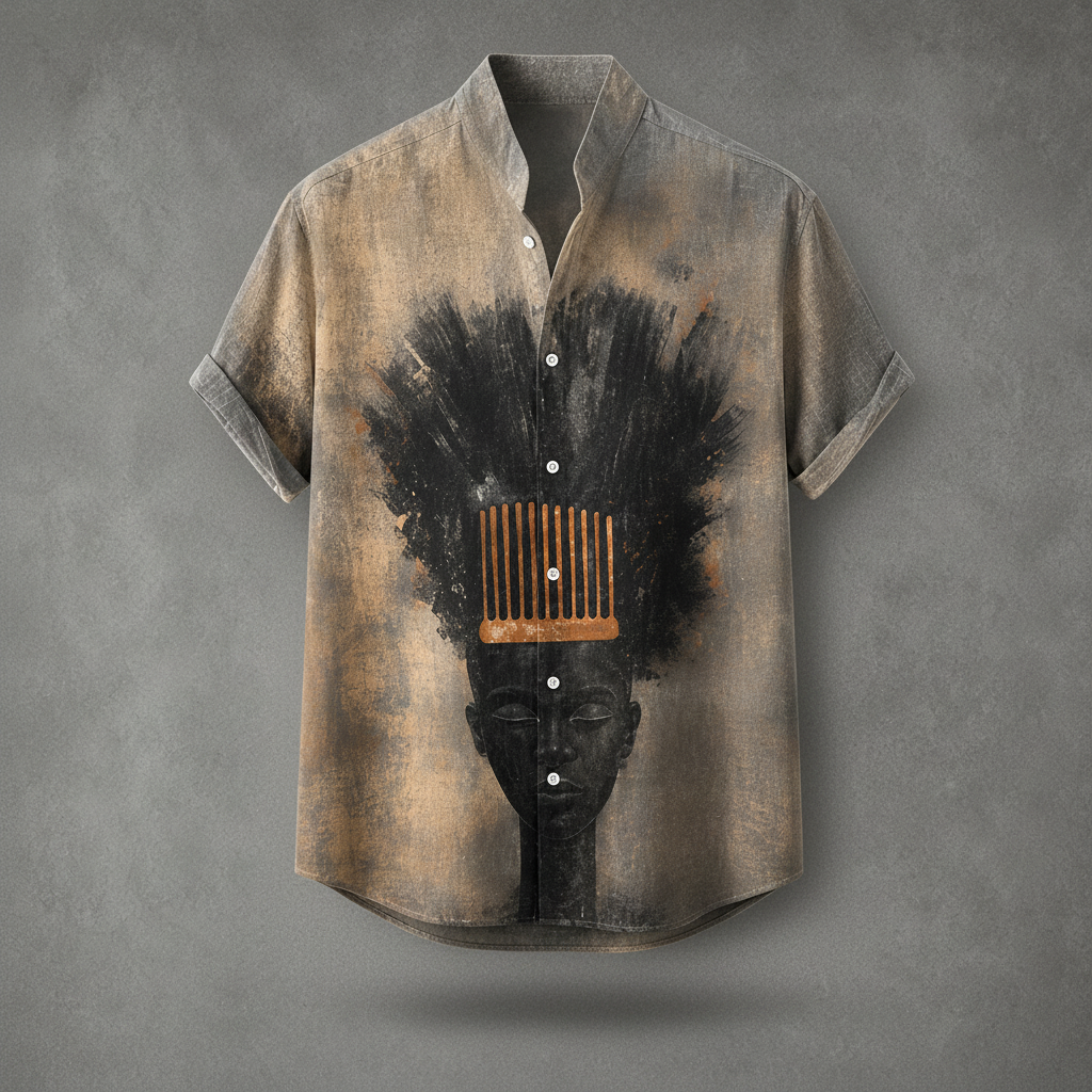 Vintage Retro Shirt Men’s Design Button Shirt Chaosbornwear