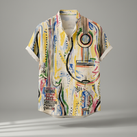 Vintage Retro Shirt Men’s Design Button Shirt Chaosbornwear