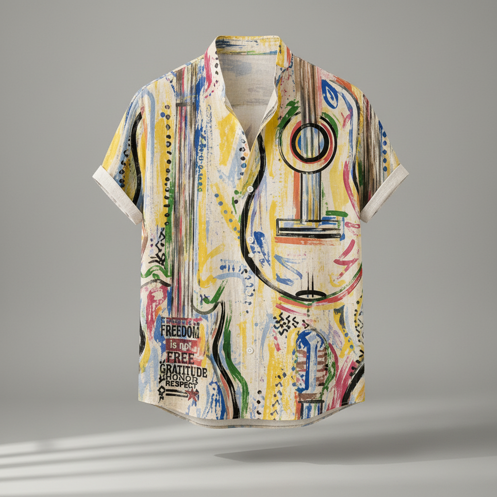 Vintage Retro Shirt Men’s Design Button Shirt Chaosbornwear