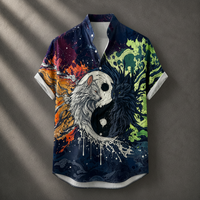 Vintage Retro Shirt Men’s Design Button Shirt Chaosbornwear