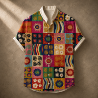 Vintage Retro Shirt Men’s Design Button Shirt Chaosbornwear
