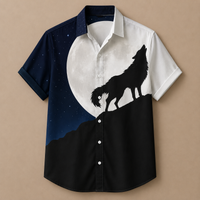 Vintage Retro Shirt Men’s Design Button Shirt Chaosbornwear