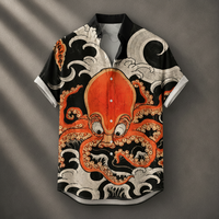 Vintage Retro Shirt Men’s Design Button Shirt Chaosbornwear