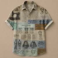 Vintage Retro Shirt Men’s Design Button Shirt Chaosbornwear