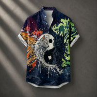 Vintage Retro Shirt Men’s Design Button Shirt Chaosbornwear