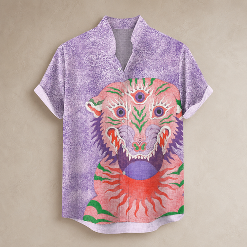 Vintage Retro Shirt Men’s Design Button Shirt Chaosbornwear