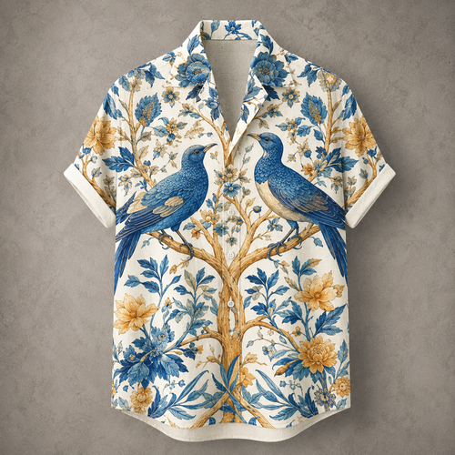 Vintage Retro Shirt Men’s Design Button Shirt Chaosbornwear