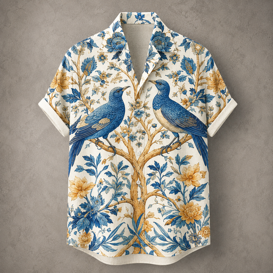 Vintage Retro Shirt Men’s Design Button Shirt Chaosbornwear