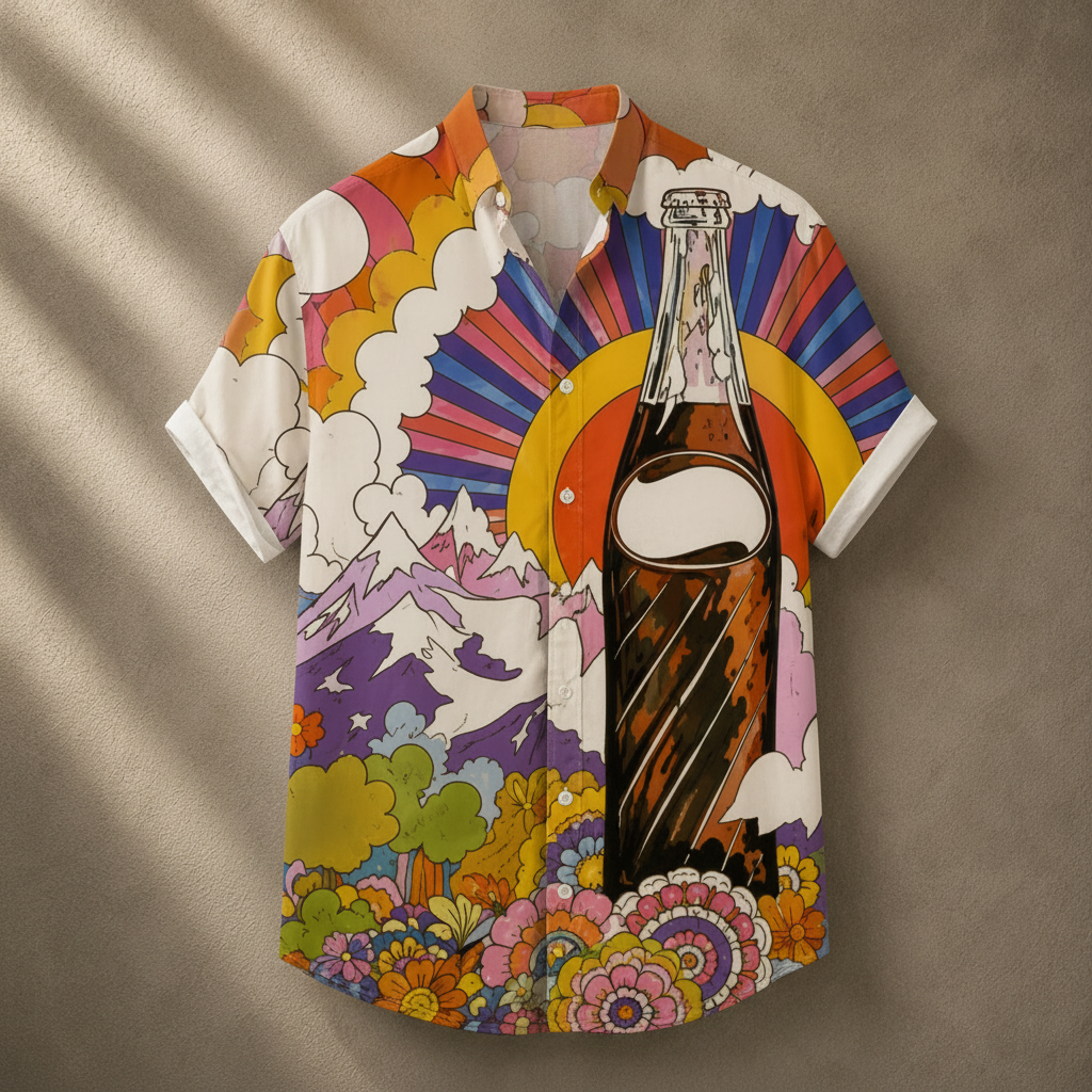 Vintage Retro Shirt Men’s Design Button Shirt Chaosbornwear