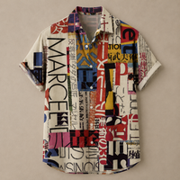 Vintage Retro Shirt Men’s Design Button Shirt Chaosbornwear