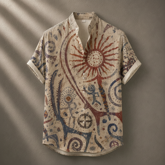 Vintage Retro Shirt Men’s Design Button Shirt Chaosbornwear