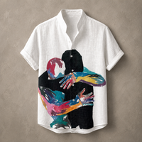 Vintage Retro Shirt Men’s Design Button Shirt Chaosbornwear