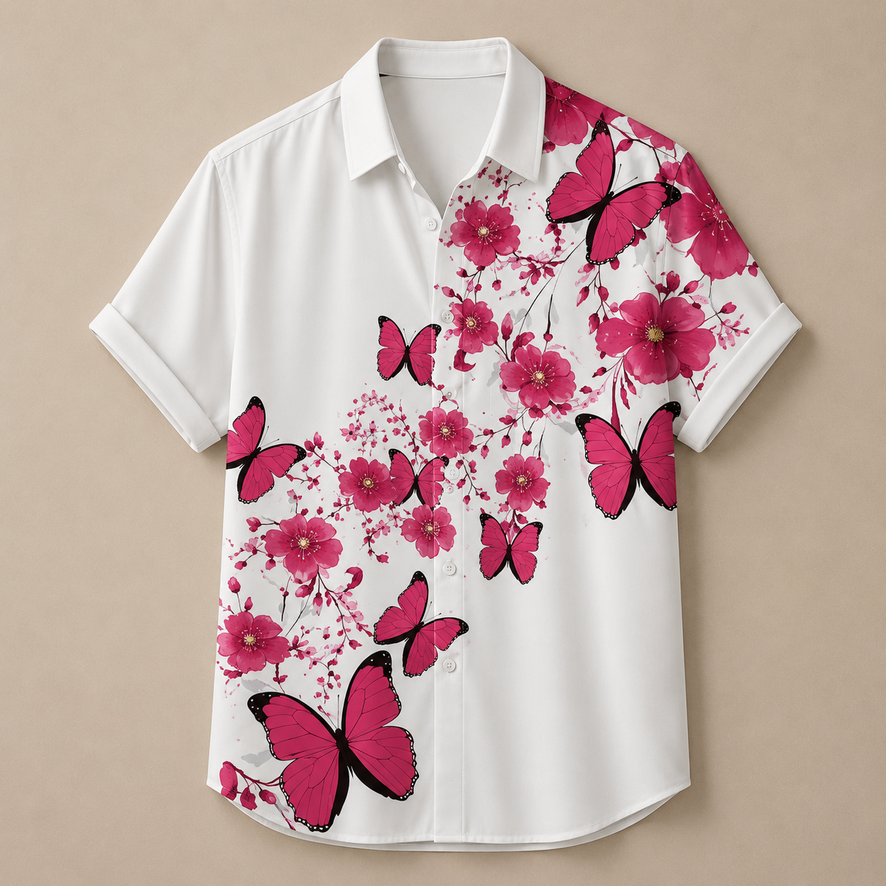 Vintage Retro Shirt Men’s Design Button Shirt Chaosbornwear