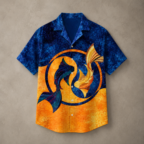 Vintage Retro Shirt Men’s Design Button Shirt Chaosbornwear