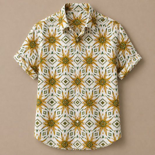 Vintage Retro Shirt Men’s Design Button Shirt Chaosbornwear