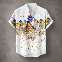 Vintage Retro Shirt Men’s Design Button Shirt Chaosbornwear