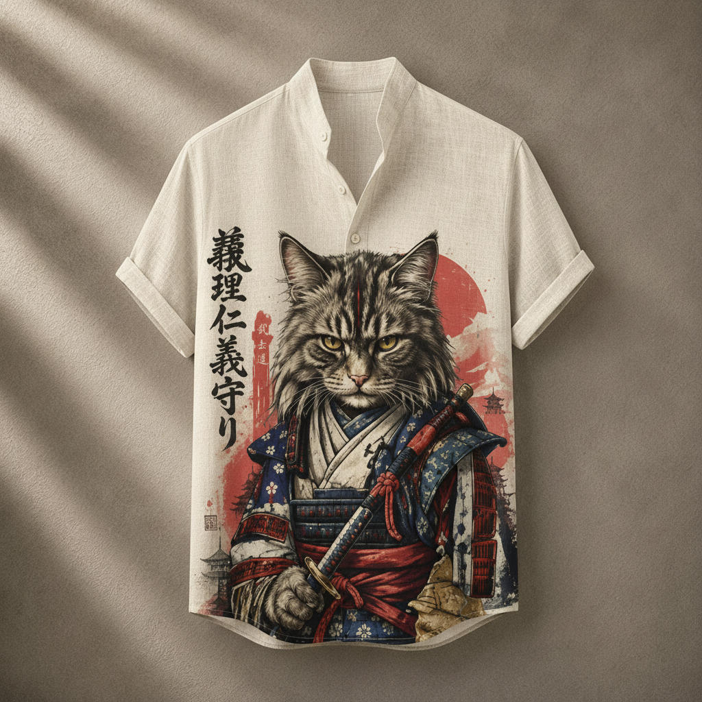 Vintage Retro Shirt Men’s Design Button Shirt Chaosbornwear