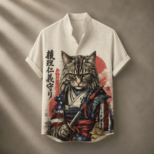 Vintage Retro Shirt Men’s Design Button Shirt Chaosbornwear