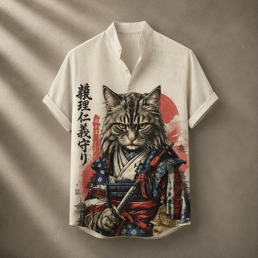 Vintage Retro Shirt Men’s Design Button Shirt Chaosbornwear