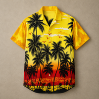 Vintage Retro Shirt Men’s Design Button Shirt Chaosbornwear